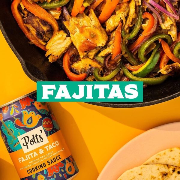 Potts' Fajita & Taco Cooking Sauce 330g - Image 2